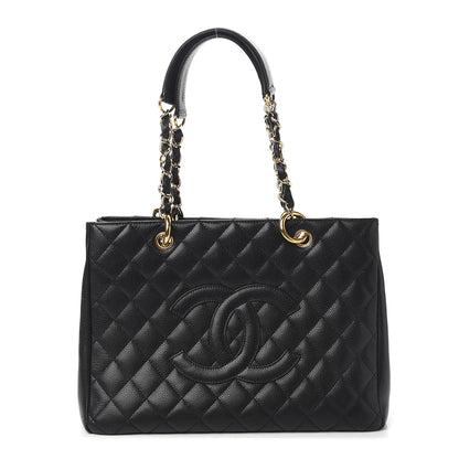 Chanel Caviar Quilted Grand Shopping Tote GST Black 1 of 9