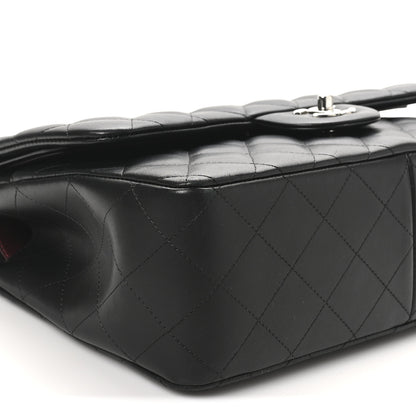 Chanel Lambskin Quilted Jumbo Double Flap Black 9 of 11