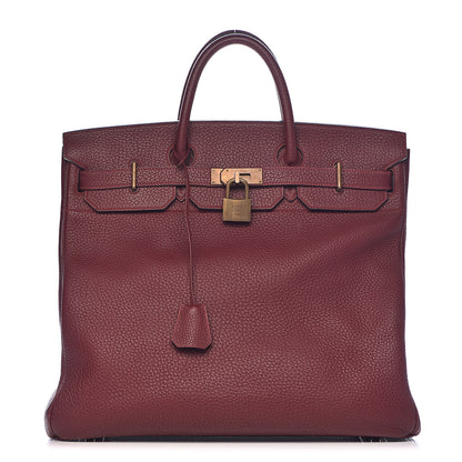 Hermes Fjord HAC Birkin 45 Rouge H 1 of 43