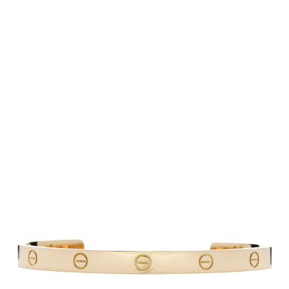 Cartier 18K Yellow Gold LOVE Cuff Bracelet 21 1 of 4