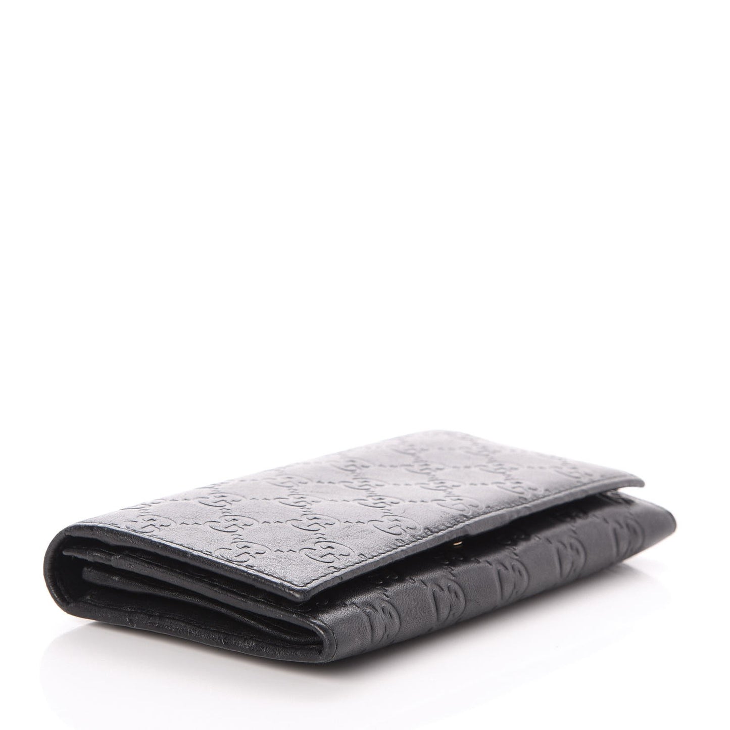 Guccissima Continental Flap Wallet Black