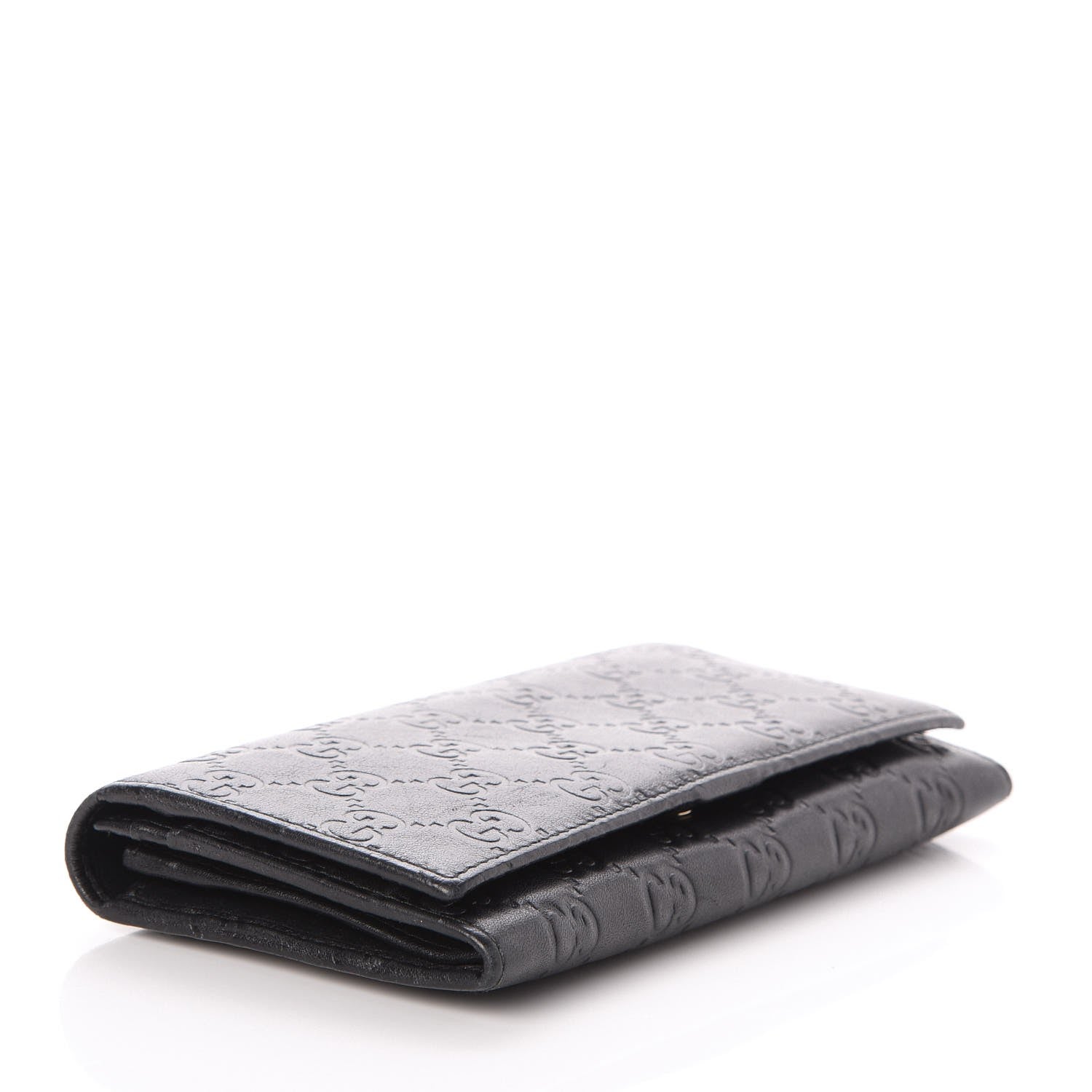 Gucci Guccissima Continental Flap Wallet Black 4 of 9