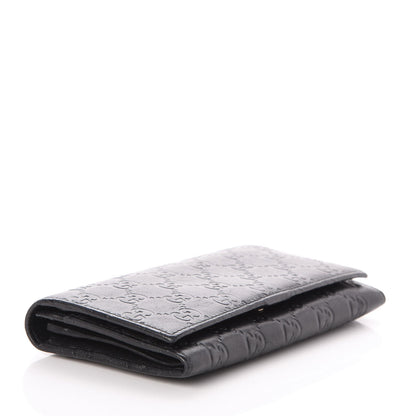Gucci Guccissima Continental Flap Wallet Black 4 of 9