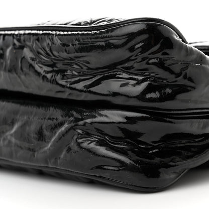 Chanel Patent Quilted Day Glo Flap Bag Black 11 of 11