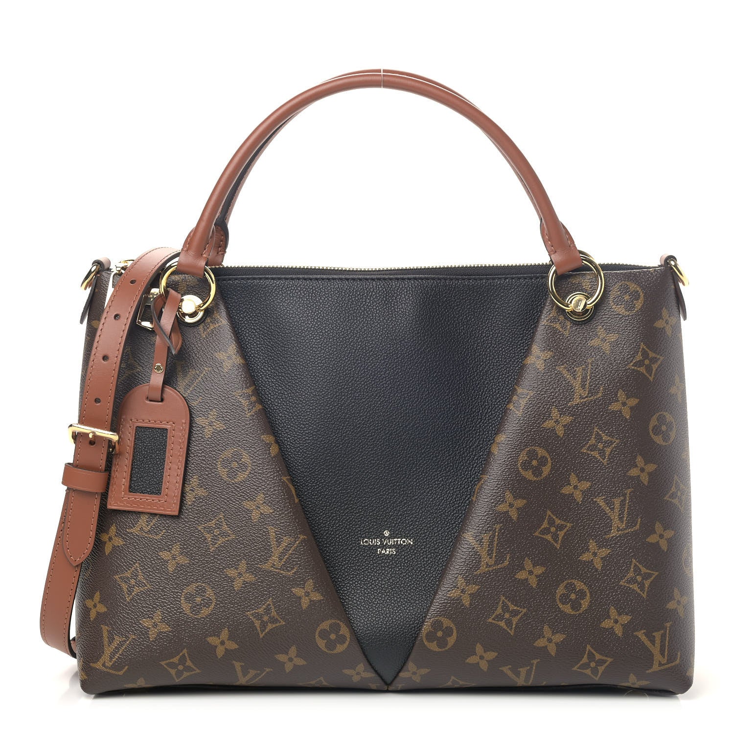 Louis Vuitton Monogram V Tote MM Black 1 of 4