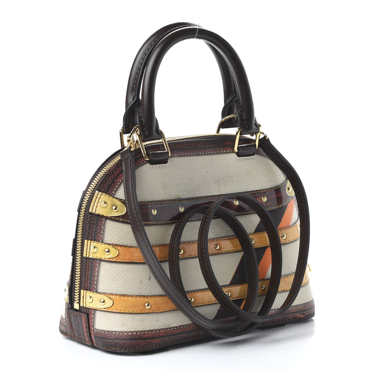 Louis Vuitton Transformed Canvas Time Trunk Alma BB Beige 3 of 10