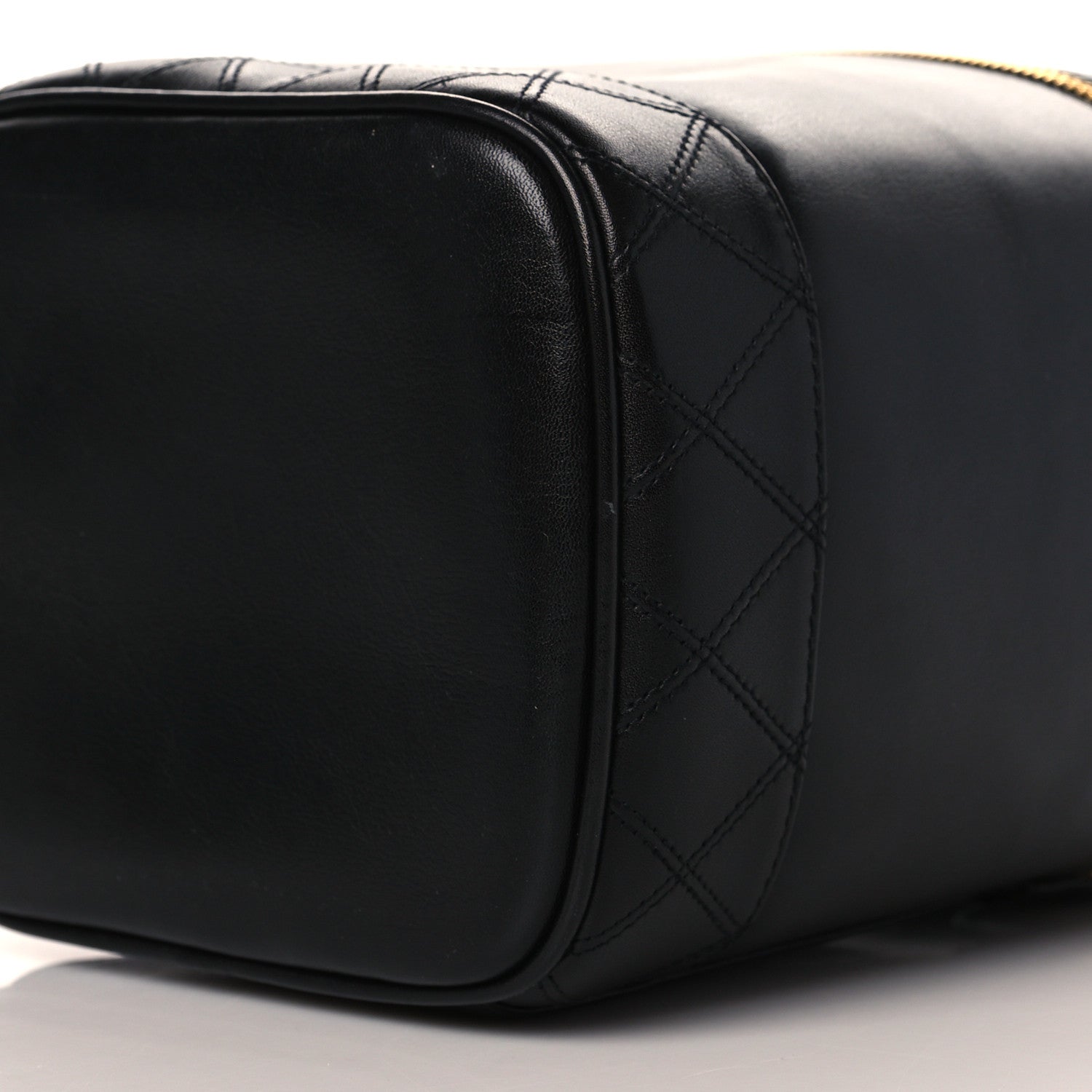 Chanel Lambskin Vanity Cosmetic Case Black 10 of 11