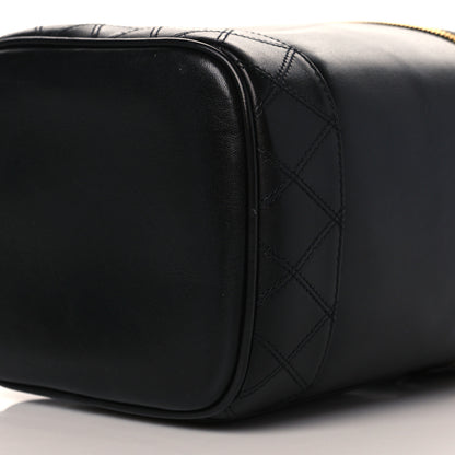 Chanel Lambskin Vanity Cosmetic Case Black 10 of 11