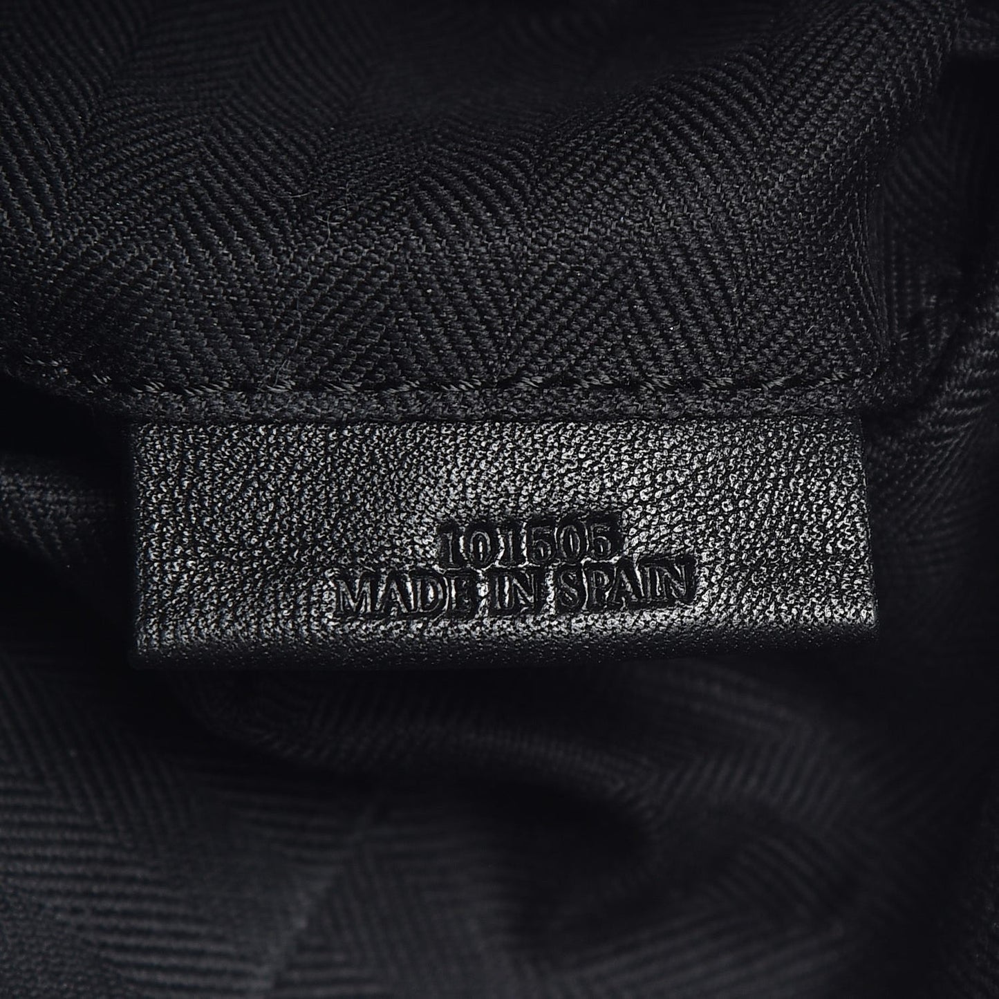 Calfskin Zipper Puzzle Bag Black