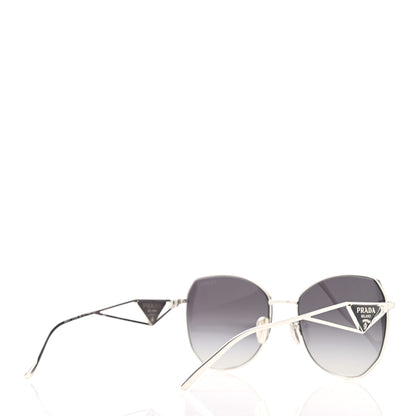 Prada Metal Symbole Triangle Logo Sunglasses SPR57Y Smoky Grey 4 of 9