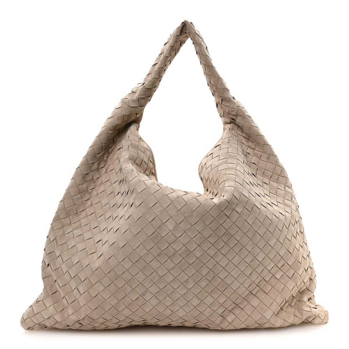 Suede Intrecciato Large Hop Ecru