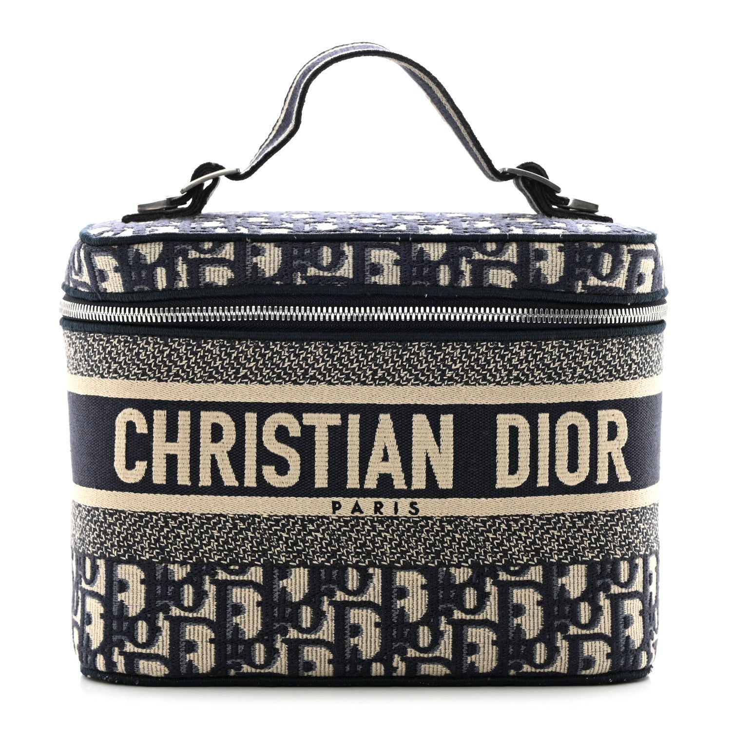 Christian Dior Oblique Diortravel Vanity Case Blue 1 of 11