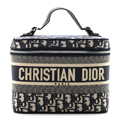 Christian Dior Oblique Diortravel Vanity Case Blue 1 of 11