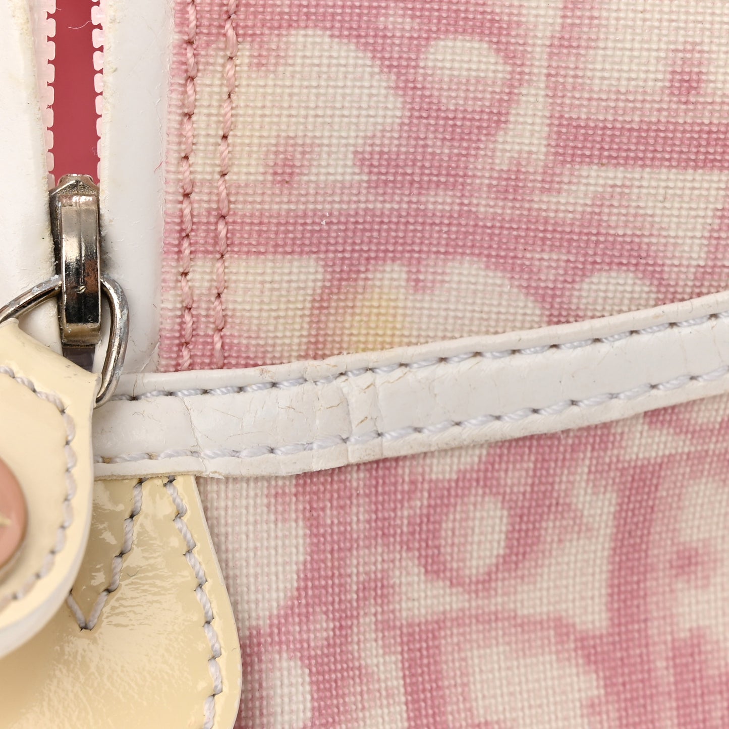 Monogram PVC Bowler Pink
