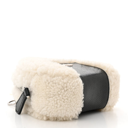 Fendi Sheepskin Karung Miniature Onigiri Bag White Ice Verde Alga 4 of 11