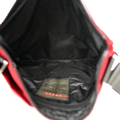 Prada Nylon Vela Sport Messenger Bag Scarlatto 5 of 16