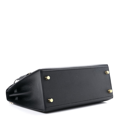 Hermes Epsom Kelly Sellier 25 Black 4 of 9