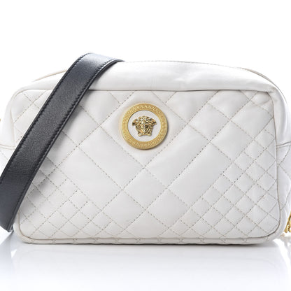 Versace Nappa Quilted Medusa Tribute Camera Bag White 7 of 15