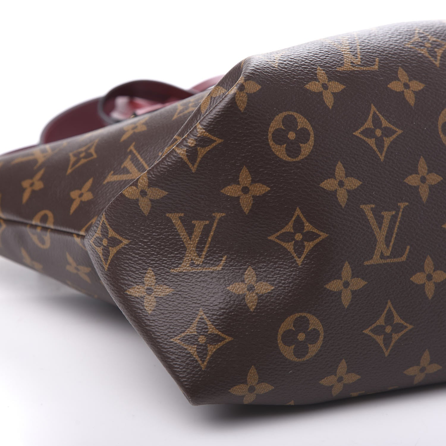 Louis Vuitton Monogram Flower Zipped Tote MM Bordeaux 8 of 9