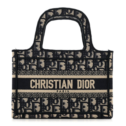 Christian Dior Oblique Mini Book Tote Blue Multicolor 1 of 10