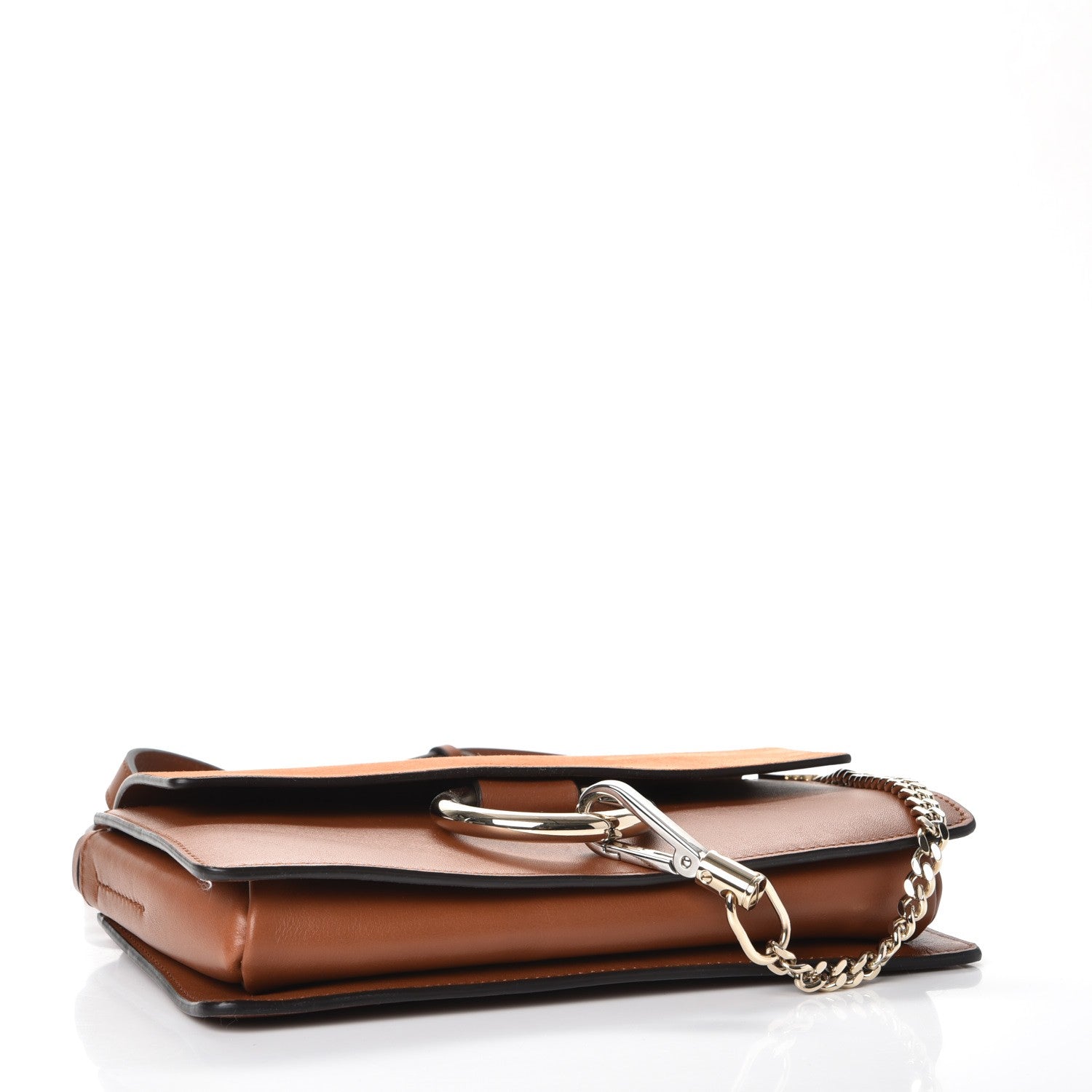 Chloe Suede Calfskin Small Faye Shoulder Bag Tobacco 4 of 7