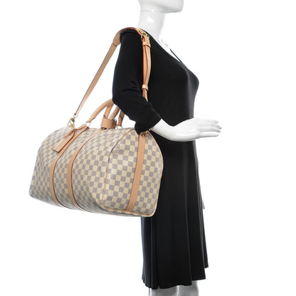 Louis Vuitton Damier Azur Keepall Bandouliere 45 2 of 12