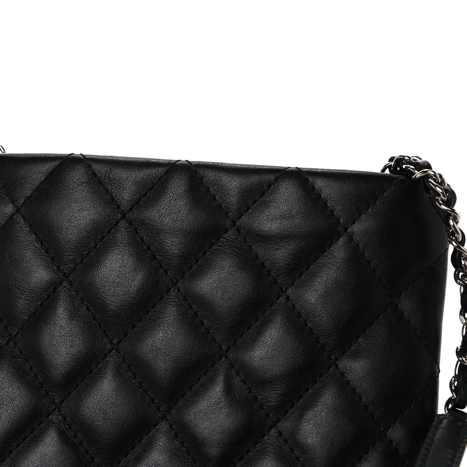 Chanel Lambskin Quilted Crossbody Bag Black 9 of 9
