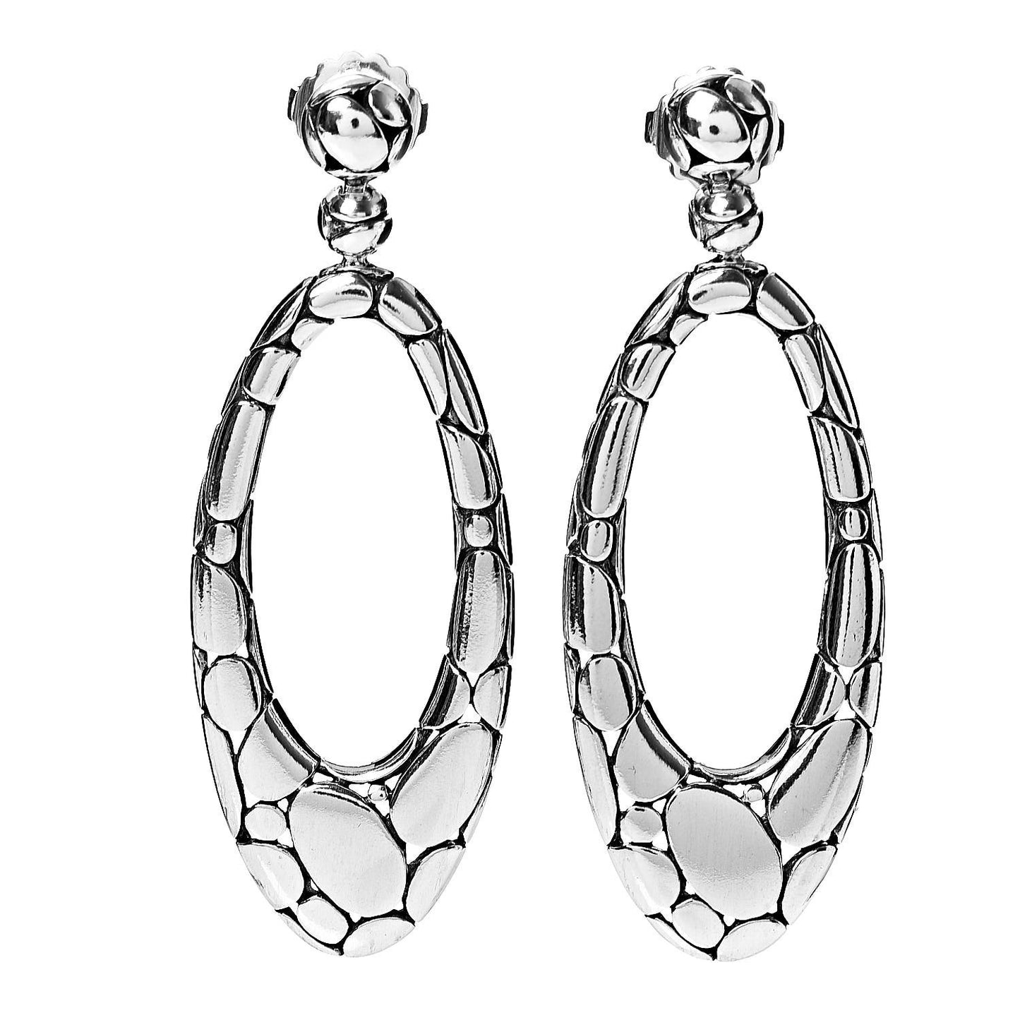 JOHN HARDY Sterling Silver Kali Oval Drop Earrings
