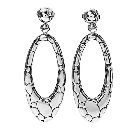 Louis Vuitton JOHN HARDY Sterling Silver Kali Oval Drop Earrings 1 of 4