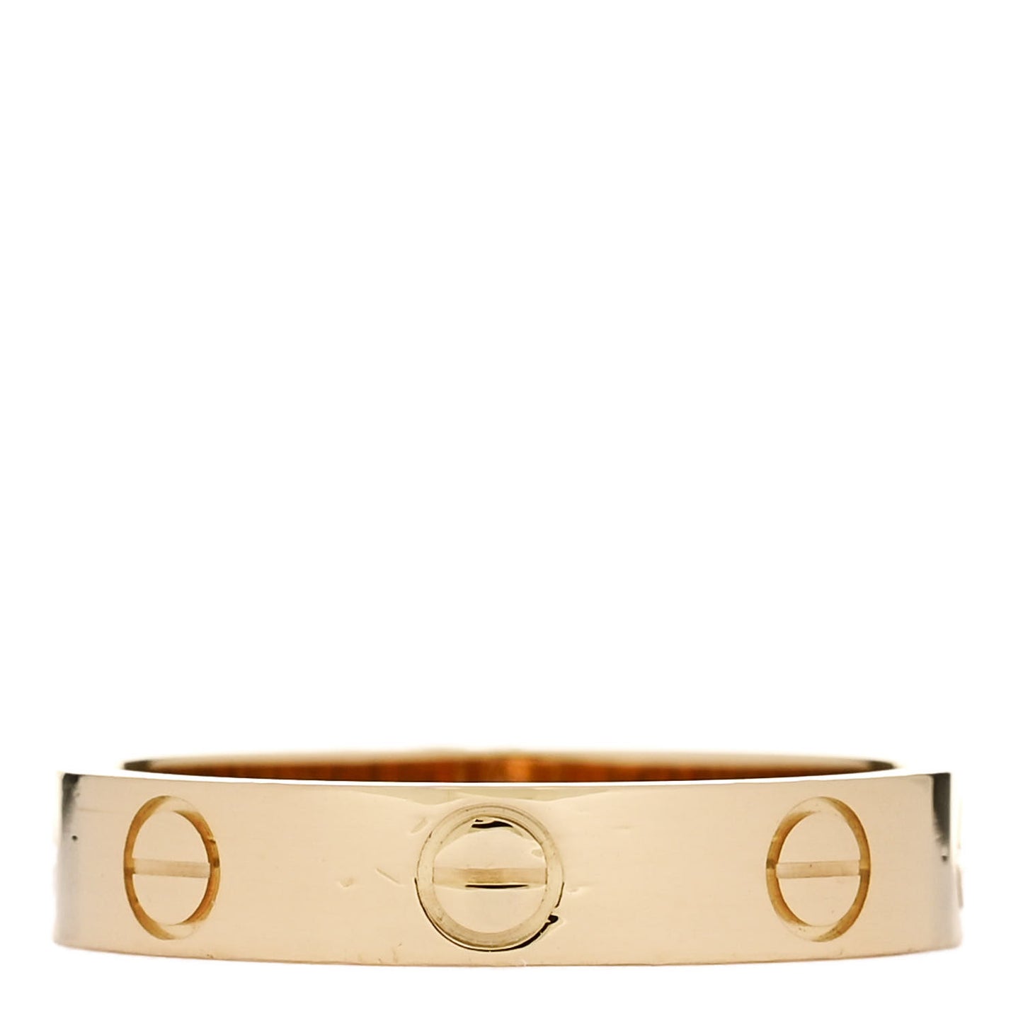 18K Yellow Gold 3.5mm LOVE Wedding Band Ring 51 5.75