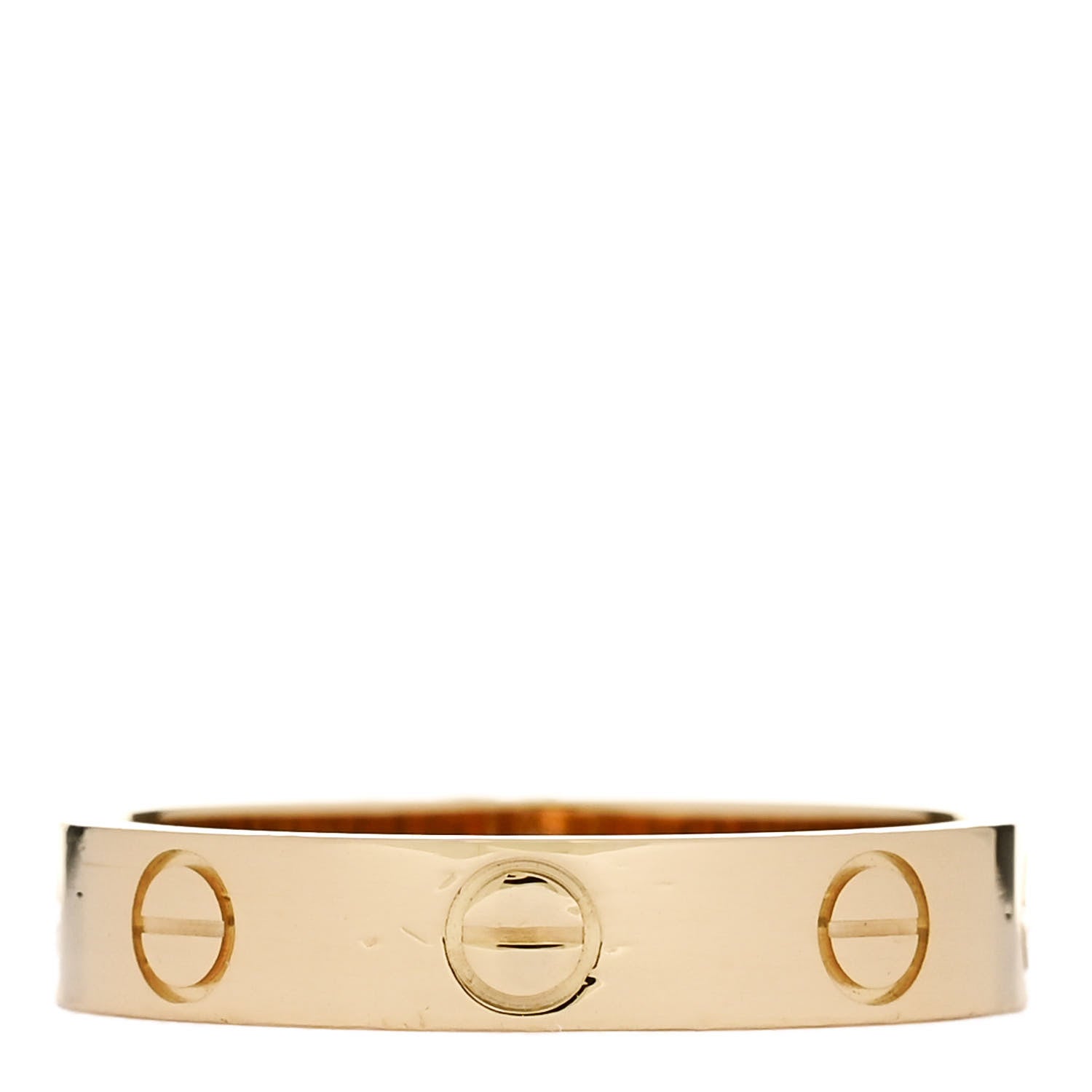 Cartier 18K Yellow Gold 3.5mm LOVE Wedding Band Ring 51 5.75 3 of 5
