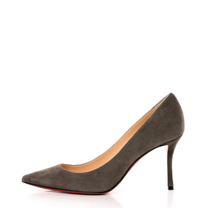 Christian Louboutin Veau Velours Decoltish 85 Pumps 36.5 Roche 1 of 8