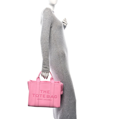 Marc Jacobs Grained Calfskin Medium The Tote Bag Candy Pink 2 of 9