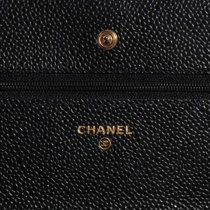 Chanel Caviar Wallet on Chain WOC Black 6 of 8