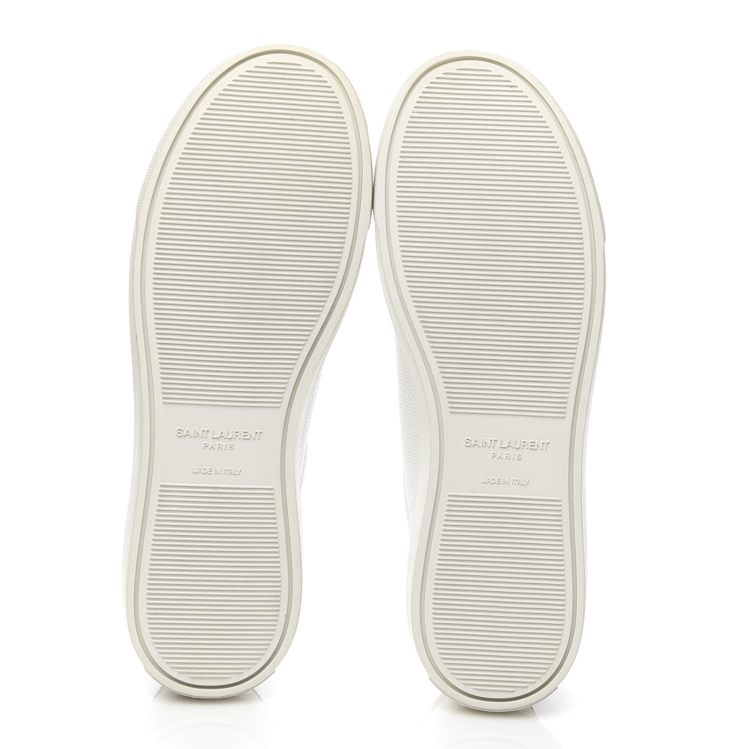 Saint Laurent Perforated Calfskin Glitter Andy Low Top Sneakers 37 White Red 5 of 9