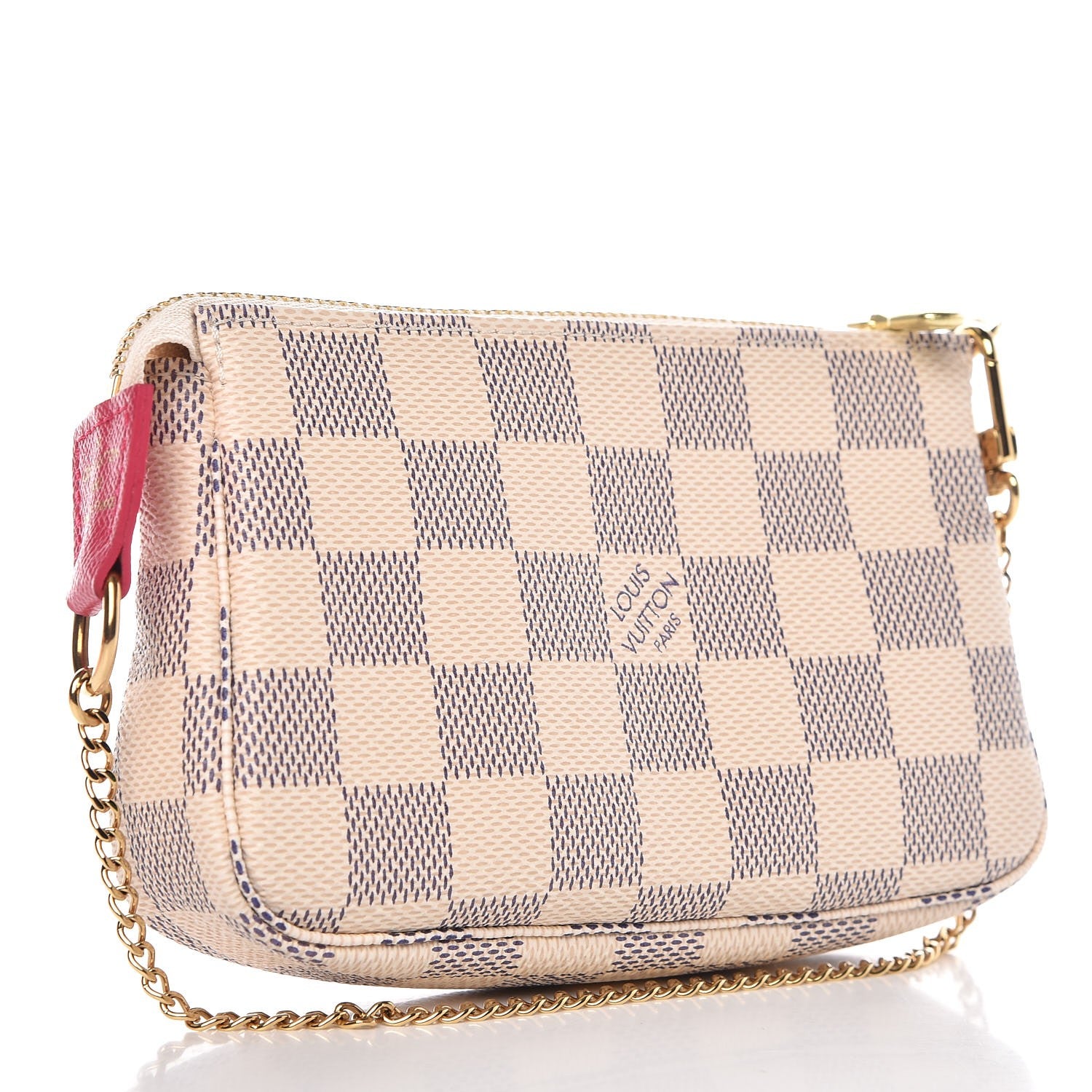 Louis Vuitton Damier Azur 2017 Christmas Animation Mini Pochette Accessories 3 of 8