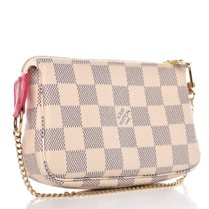 Louis Vuitton Damier Azur 2017 Christmas Animation Mini Pochette Accessories 3 of 8