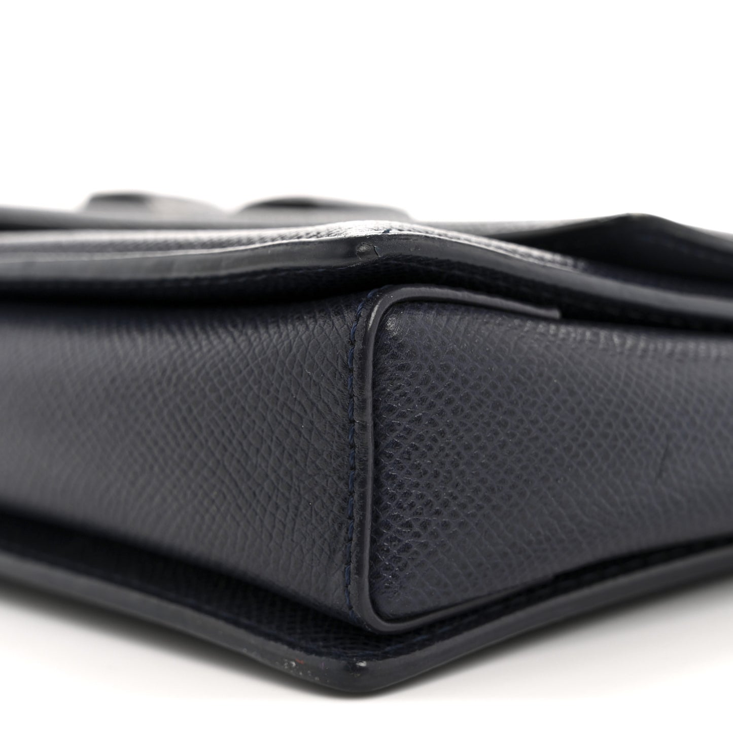 Printed Calfskin Ginny Shoulder Bag Navy