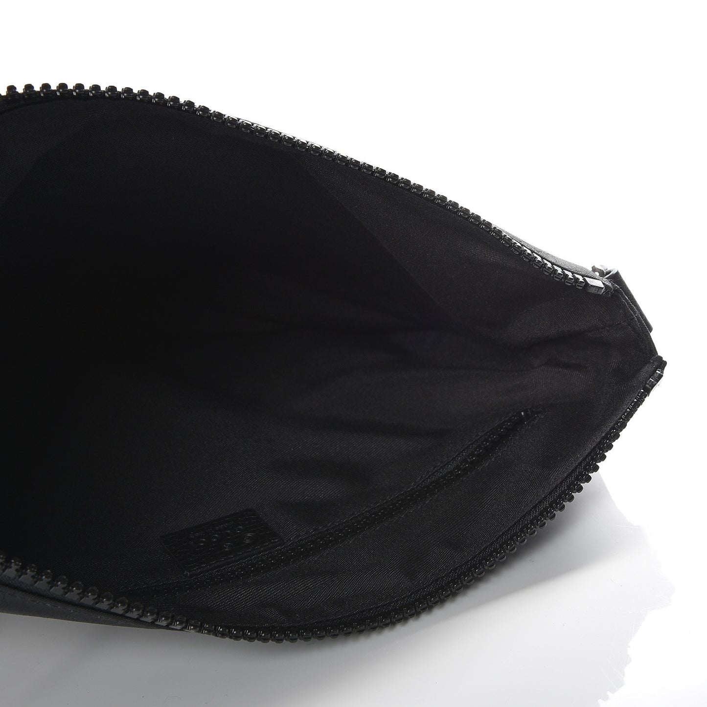 Nylon Monogram Medium Flat Messenger Bag Black