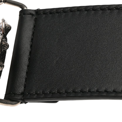 Gucci Calfskin Crystal Double G 40mm Belt 90 36 Black 6 of 9