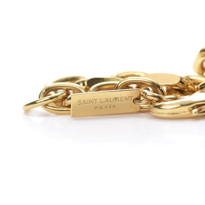 Saint Laurent Brass Cable Chain Bracelet L Gold 4 of 5