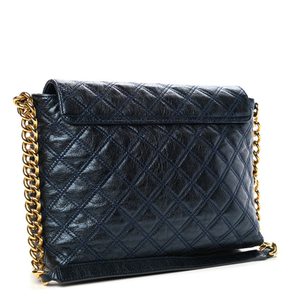Marc Jacobs Metallic Lambskin Quilted The Large Single Flap Blue 2 of 4