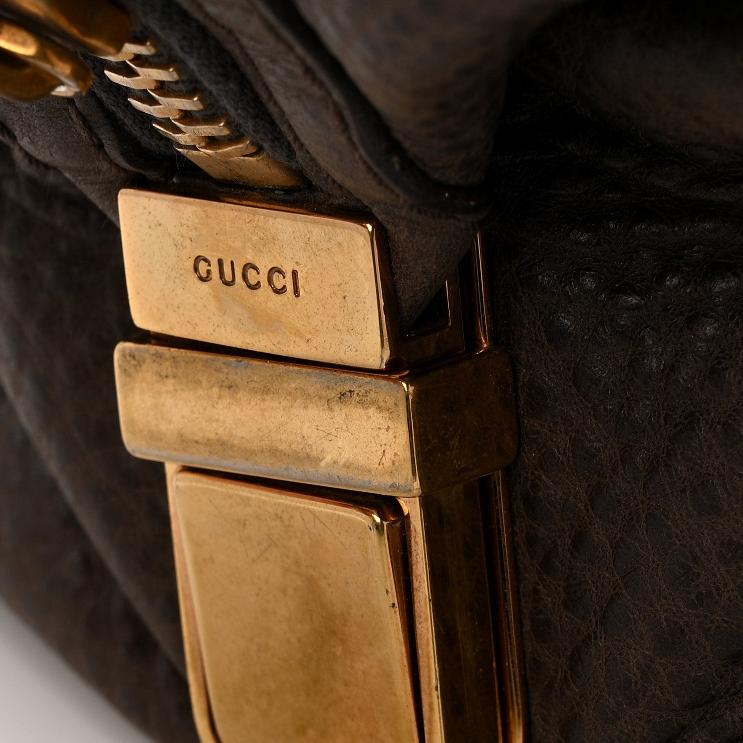 Gucci Guccissima Aviatrix Medium Boston Chocolate 13 of 16
