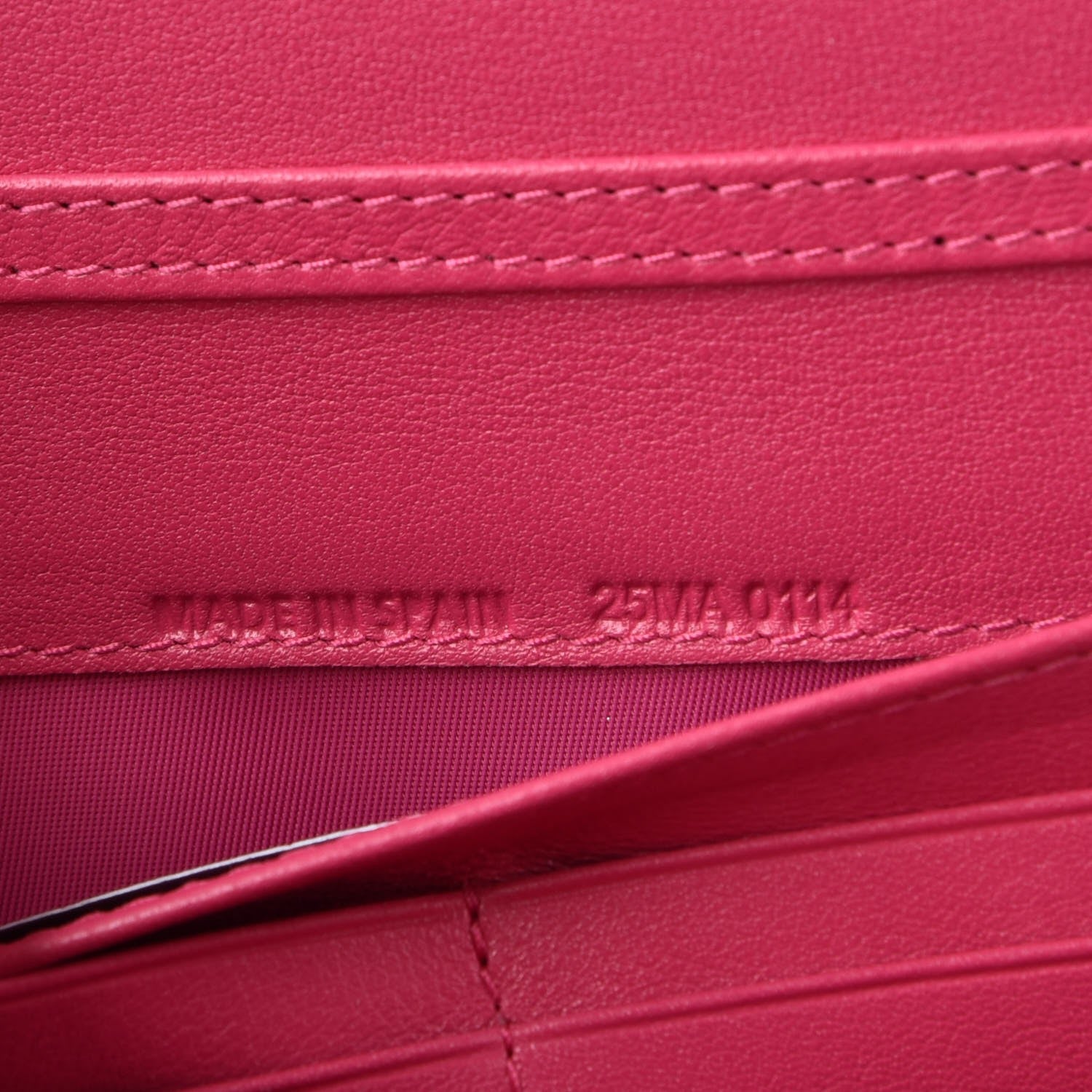 Christian Dior Patent Cannage Rendez-vous Chain Wallet Fuchsia 7 of 8