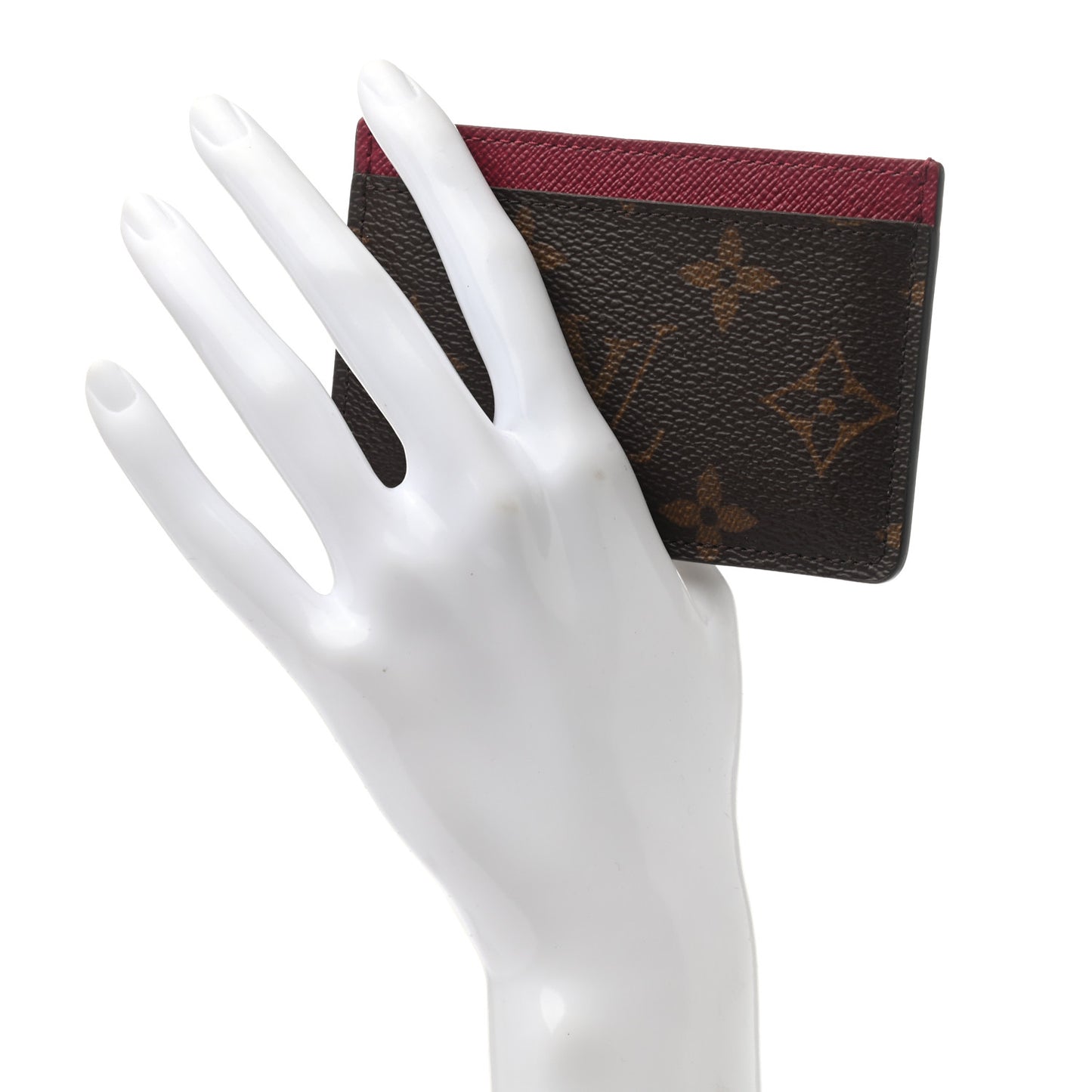 Monogram Card Holder Fuchsia