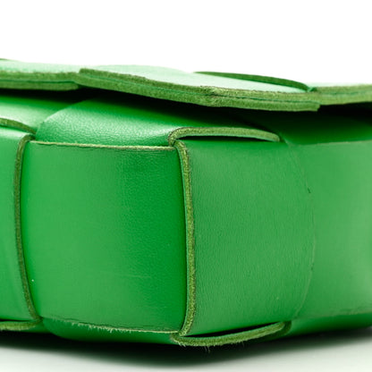 Bottega Veneta Lambskin Maxi Intrecciato Cassette Crossbody Bag Grass 10 of 13