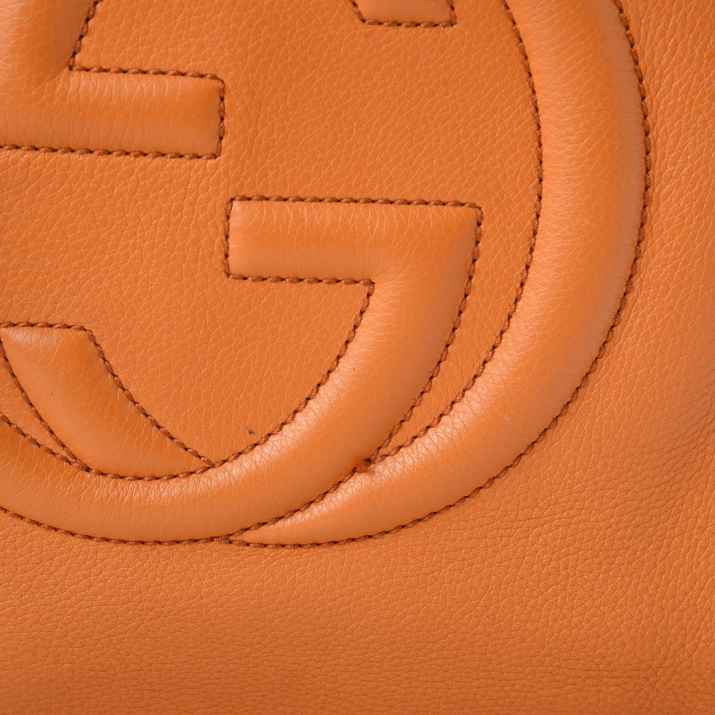 Pebbled Calfskin Medium Soho Shoulder Bag Curcuma