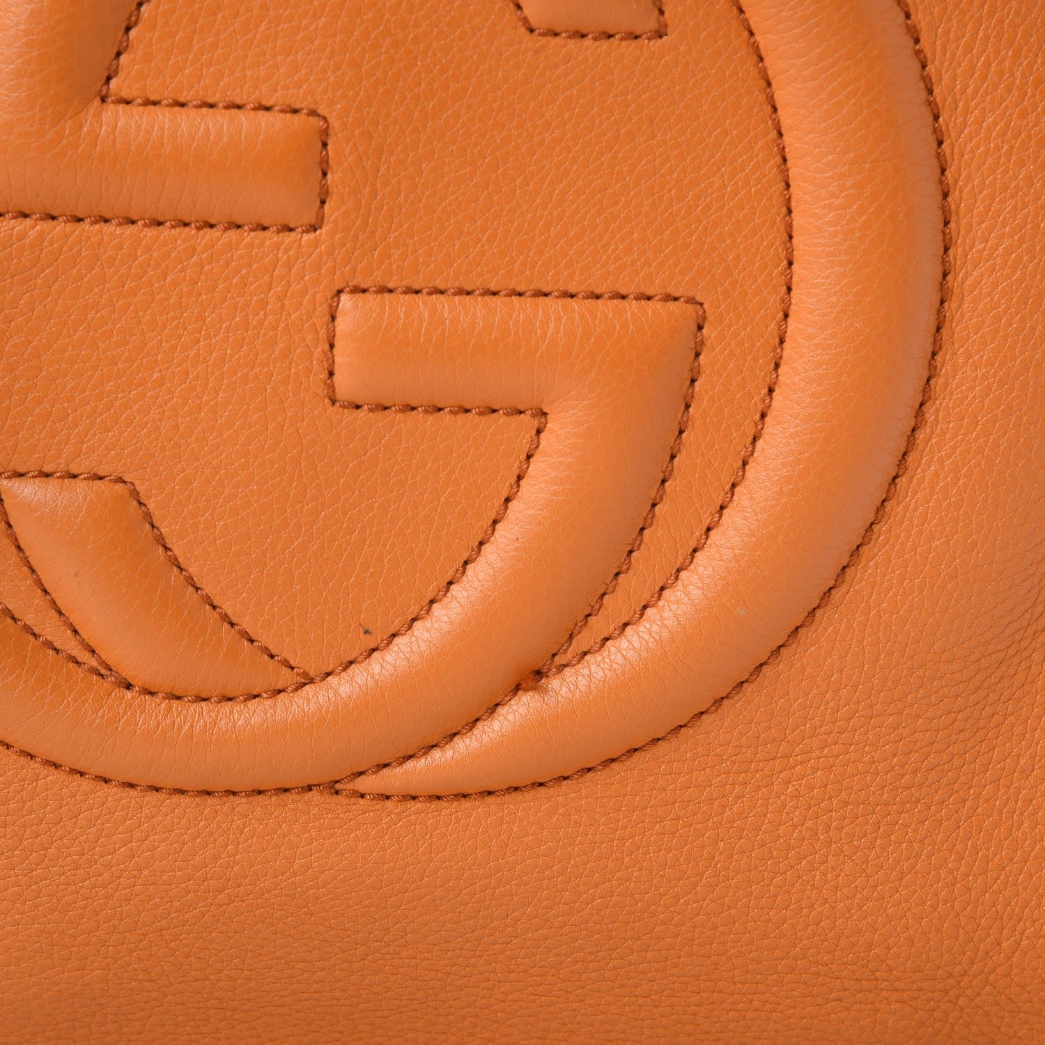 Gucci Pebbled Calfskin Medium Soho Shoulder Bag Curcuma 11 of 13
