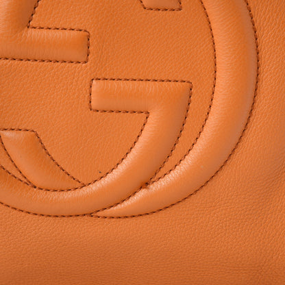 Gucci Pebbled Calfskin Medium Soho Shoulder Bag Curcuma 11 of 13