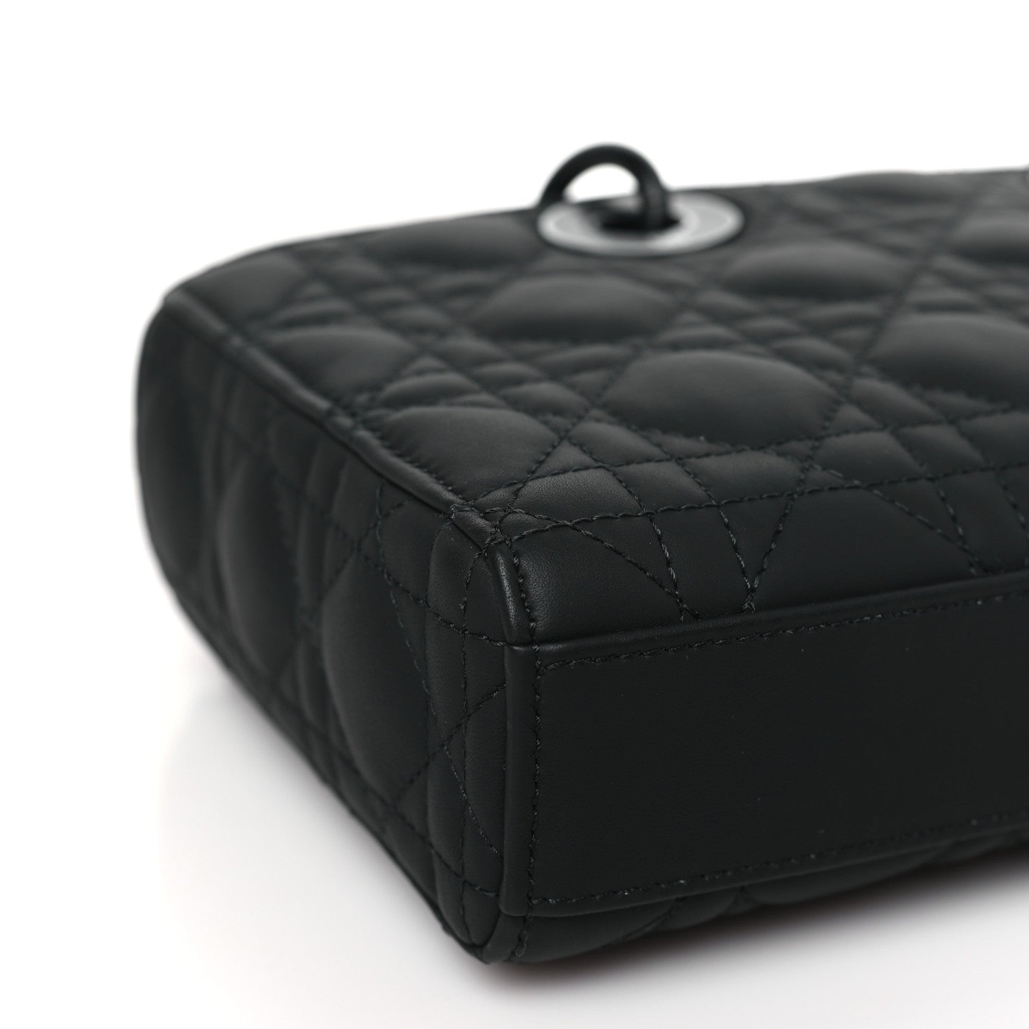 Christian Dior Ultra Matte Calfskin Cannage Medium Lady D-Joy Black 8 of 9